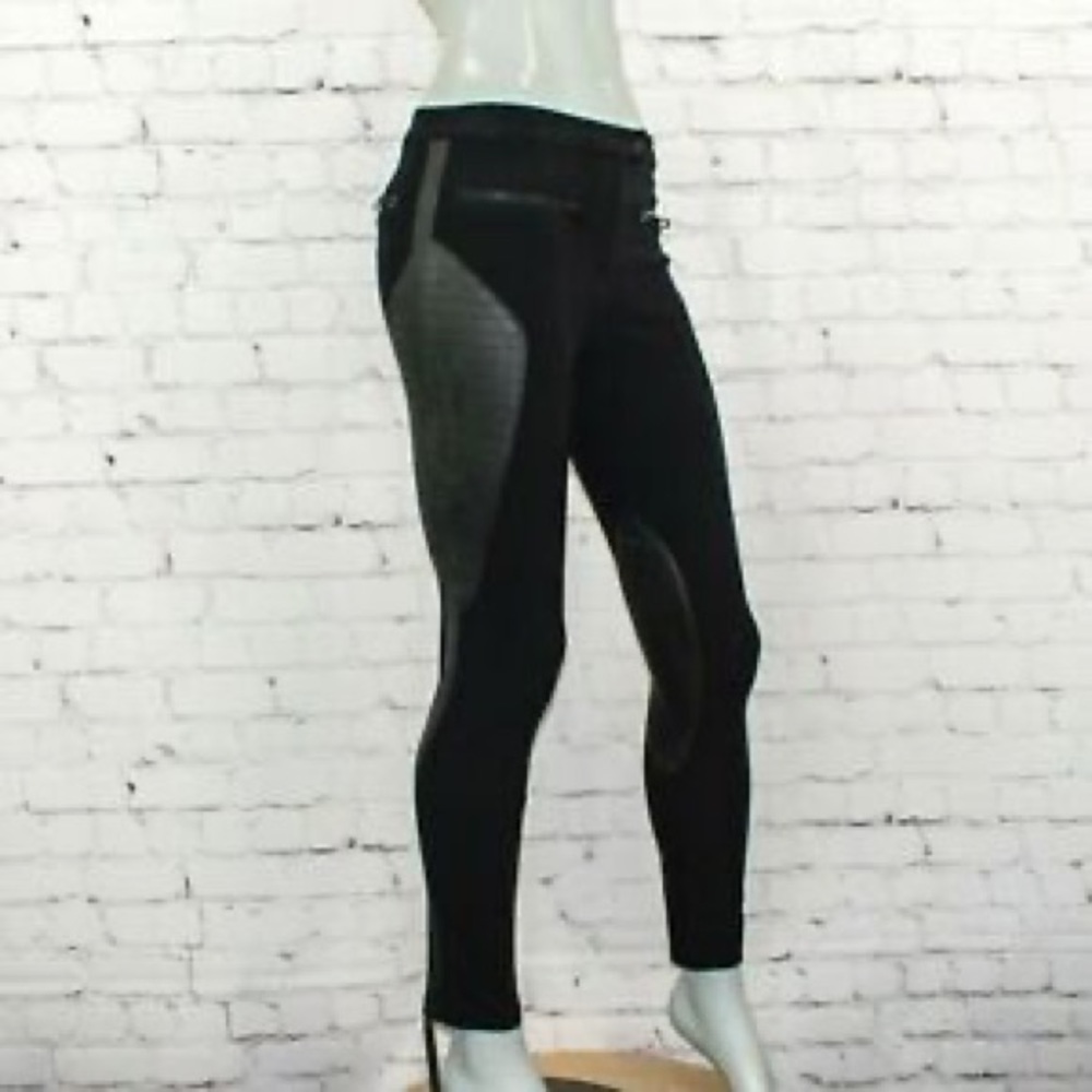 Rag and Bone sheer panel black skinny pant 28